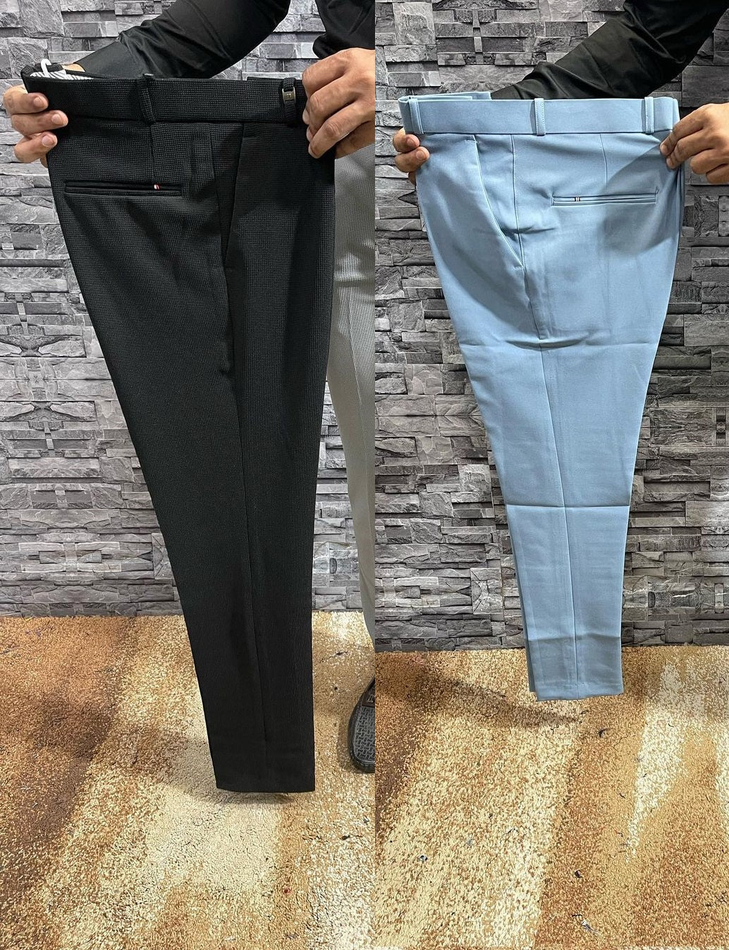 Pant and Pant Combo 4 (Black Pant and Blue Pant)